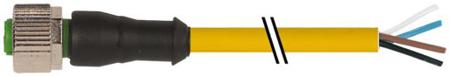 7000-12221-0340500 Murrelektronik Limited Female 4 way M12 to Free Cable End Sensor Actuator Cable, 5 m