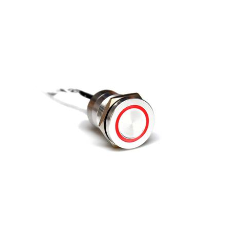 MC19LOSGR Bulgin Capacitive Switch Latching NO,Illuminated, IP68 Stainless Steel