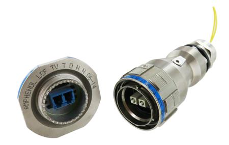 LCFTV20GN Amphenol Socapex, LCF TV, Receptacle, APC, LC Duplex Fibre Optic Connector