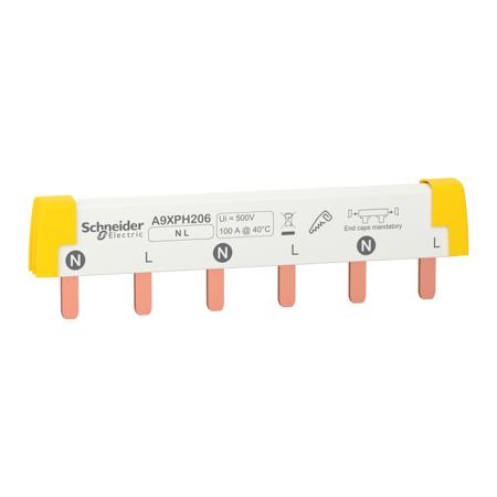 A9XPH206 Schneider Electric Acti9 Busbar, 415V ac, 18mm Pitch