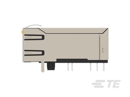 2489108-1 TE Connectivity 24891 Series Female Ethernet Connector, Hole Mount, Cat6 Right Angle 1 Port 8 -Way