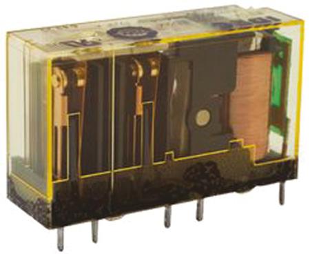 RF1V-2A2BL-D24 Idec PCB Mount Force Guided Relay, 24V dc Coil Voltage, 4 Pole, DPDT