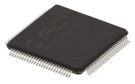 PIC32MX460F512L-80I/PT Microchip, 32 bit PIC Microcontroller, 80 MHz, 512kB FLASH, 100-Pin TQFP