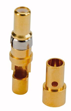132J20029X CONEC size 3.2mm Female Solder D-Sub Connector Coaxial Contact, Gold over Nickel Coaxial