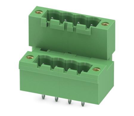 1846108 Phoenix Contact, 5.0mm Pitch, MDSTBV 2.5/ 4-GF, 4 Way, Pluggable Terminal Block, Header, Solder Termination,