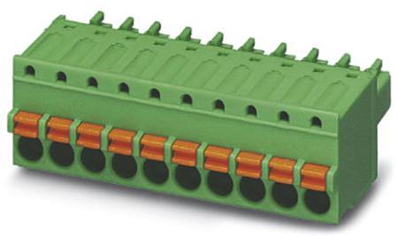 1940004 Phoenix Contact, 3.5mm Pitch, FK-MCP 1.5/12-ST-3.5, 12 Way, , Pluggable Terminal Block, Plug, Cable Mount, Spring Cage