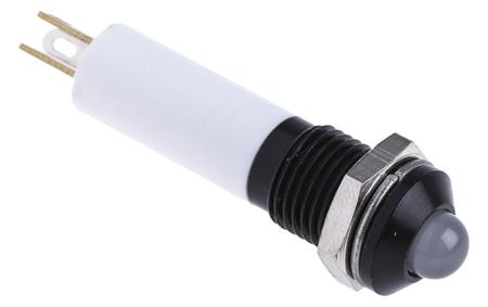 207-775 RS PRO Green, Red, Yellow Panel Mount Indicator, 24V dc, 8mm Mounting Hole Size, Solder Tab Termination, IP67