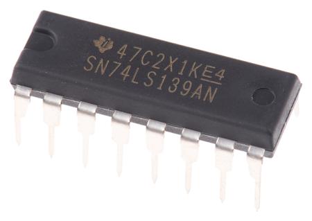 SN74LS139AN Texas Instruments , Decoder, 16-Pin PDIP