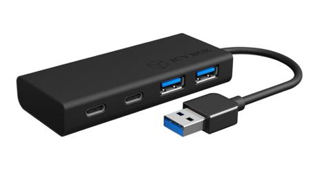 IB-HUB1426-U3 ICY BOX 4 Port USB 3.0 USB A, USB C USB 3.0 Hub, 90x40x15mm