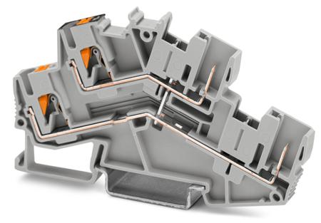 3211262 Phoenix Contact  PTTBS 2.5/2P-PV Series Grey, 0.14 → 4mm², Push In Termination