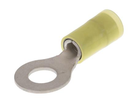 190730188 Molex, 19073 Insulated Ring Terminal, 1/4 (M6) Stud Size, Yellow