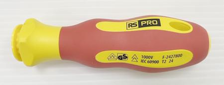 275-4080 RS PRO Insulated Screwdriver, VDE/1000V, 115 mm Overall