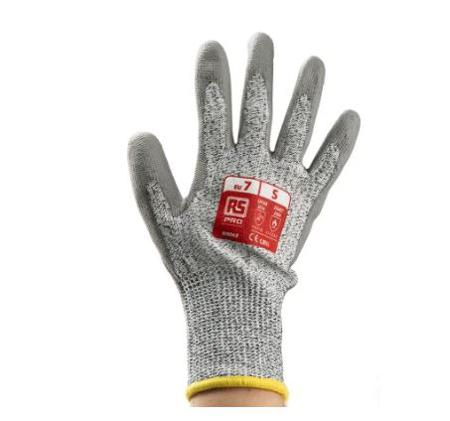 246-3361 Grey HPPE Cut Resistant Work Gloves, Size L, Polyurethane Coating