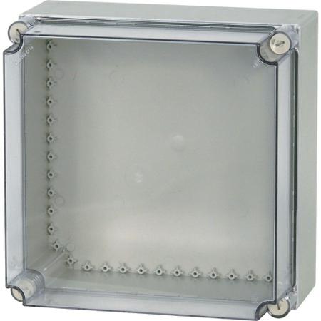 036511-CI44X-200 Eaton xEnergy Safety Series Grey Plastic General Purpose Enclosure, IP65, IK10, Transparent Lid, 375 x 375 x 225mm