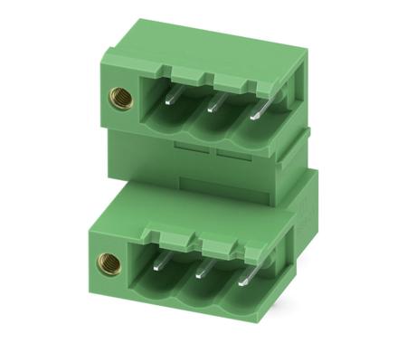 1874617 Phoenix Contact, 5.0mm Pitch, MDSTB 2.5/ 3-GFL, 3 Way, Pluggable Terminal Block, Header, Solder Termination,