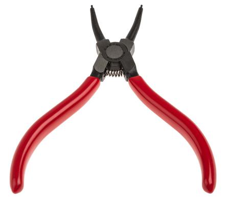 541-6769 RS Pro 135 mm Chrome Molybdenum Steel Circlip Pliers with Straight Tip, Internal, Range 8 → 25 mm