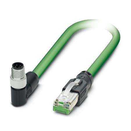 1080546 Phoenix Contact, 10m Cat5, Green M8 to Male RJ45 Male, STP Shielded, Terminated Polyurethane Sheath
