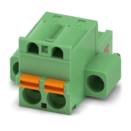 1942484 Phoenix Contact, 5.08mm Pitch, FKC 2.5 HC/ 2-STF-5.08, 2 Way, Pluggable Terminal Block, Plug, Spring Cage Termination,