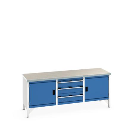 41002057-11V Bott 41002057.11V Sheet Steel Workbench, 840mm x 750mm x 2000mm