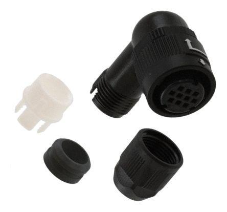 HR34B-12WLPD-10SC Hirose HR34B Series, 10 Pole Cable Mount Miniature Connector Plug, with Female Contacts, IP67, IP68