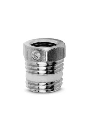 S2530-3-8-1-4 Camozzi S2000 Series Reducer Nipple, R 3/8 to G 1/4, Threaded Connection Style, S2530 3/8-1/4