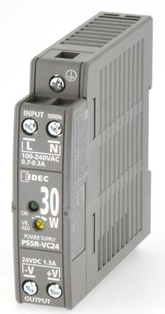 PS5R-VC24 Idec PS5R Switched Mode DIN Rail Power Supply, 85 → 264 V ac / 100 → 370V dc ac, dc Input, 24V dc dc