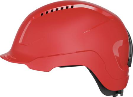 41397 ABUS Abus Red Safety Helmet , Adjustable, Ventilated