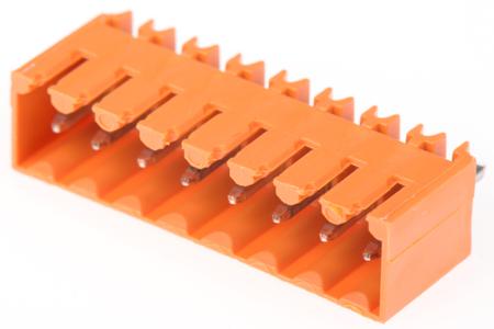 1604530000 Weidmuller, 3.5mm Pitch, OMNIMATE SL, 8 Way, , Pluggable Terminal Block, Header, Through Hole, Solder Termination,