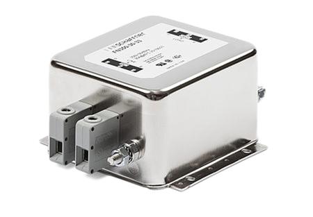 FN350-20-29 Schaffner FN350 Series 20A 250 V ac 400Hz Flange Mount RFI Filter, with Screw Terminals