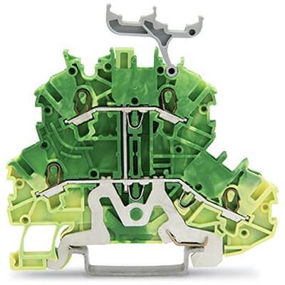 2000-2237 Wago Green, Yellow 2000 Terminal Block, 2 level