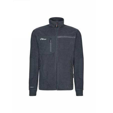 WFU225AG-3XL UPower VENUS Grey 100% Polyester Men Fleece Jacket 3XL