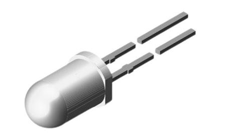 TLCS5100 Vishay Super Red LED 5 mm Through Hole,