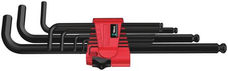 05073596001 Wera 9 piece L Shape Metric Hex Key Set, 1 x 1.5x90 mm, 1 x 2.0x100 mm, 1 x 2.5x112 mm, 1 x 3.0x126 mm, 1 x 4.0x140 mm,
