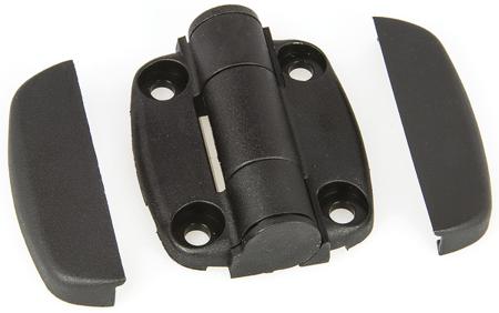 G6-0-1 Southco Nylon Butt Hinge, Screw Fixing, 49mm x 44mm x 7mm