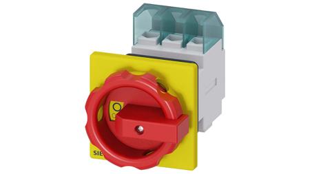 3LD2254-0TK53 Siemens 4P Pole Front Panel Isolator Switch - 32A Maximum Current, 11.5kW Power Rating, IP65