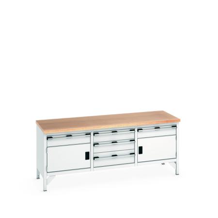 41002064-16V Bott 41002064.16V Sheet Steel Workbench, 840mm x 750mm x 2000mm