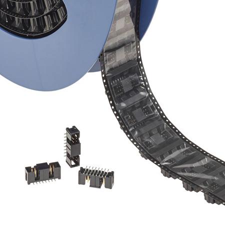 N2516-6V0C-RB-WD 3M 2500 Series Right Angle Surface PCB Header, 16 Contact(s), 2.54 mm Pitch, 2 Row, Unshrouded