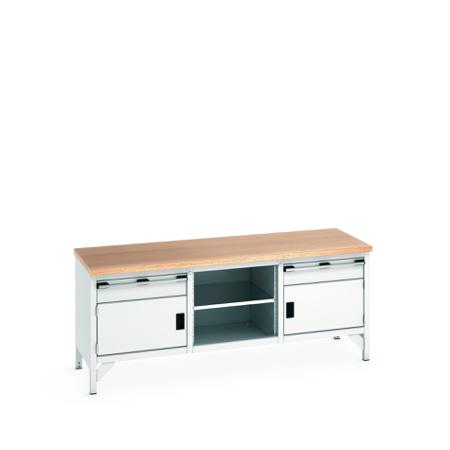 41002052-16V Bott 41002052.16V Sheet Steel Workbench, 840mm x 750mm x 2000mm