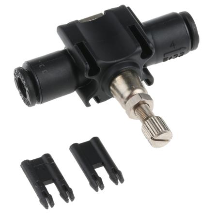 7770 04 00 Legris 7770 Series Tube Flow Regulator, 4mm Tube Inlet Port x 4mm Tube Outlet Port