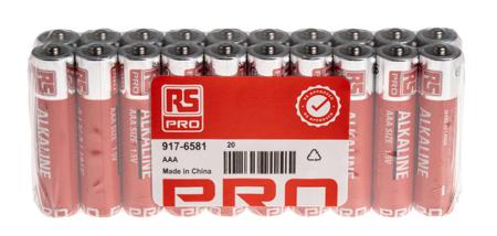 917-6581 RS Pro Alkaline AAA Battery