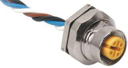 FKFD-4-5-0-5 Turck FKFD Series, 5 Pole Panel Mount Connector Plug, IP68, Female Contacts, Threaded Mating