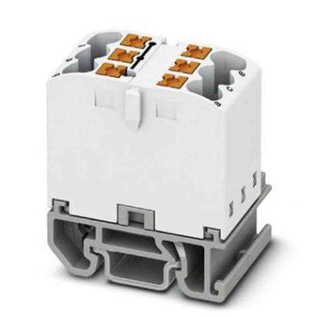 3274112 Phoenix Contact Distribution Block, 6 Way, 4mm², 24A, 690 V, White