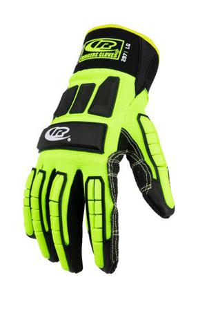 297-11 Ansell Ringers R-297 Black Kevlar Cut Resistant, Impact Protection Gloves, Size 11, Thermoplastic Rubber Coating