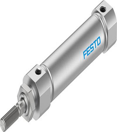 DSNU-S-16-50-PPS-A Festo Pneumatic Piston Rod Cylinder - DSNU-S-16, 16mm Bore, 50mm Stroke, DSNU Series, Double Acting