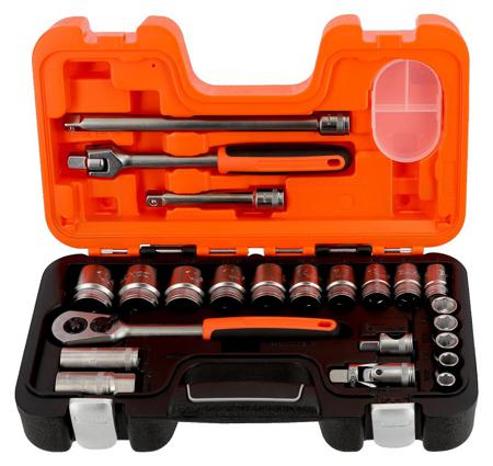 S240AF Bahco , 23 Pieces Socket & Bit Set 1/2 in Hexagon Drive