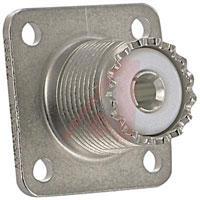 83-798--SO-239A- connector,rf coaxial,uhf panel recept,4-hole flange,solder cup terminal