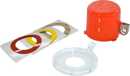 130821 30mm Shackle Polycarbonate, Stainless Steel Push Button Lockout