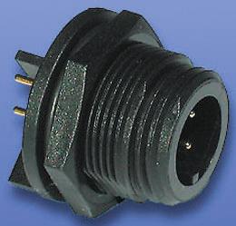 PX0413/04P/PC Bulgin Circular Connector, 4 Contacts, PCB, Miniature Connector, Plug, Male, IP68, Buccaneer 400 Series