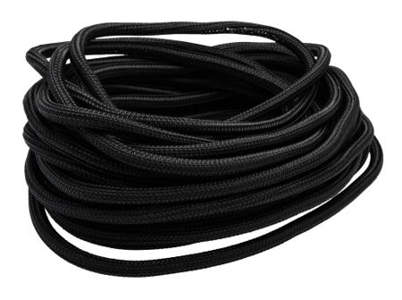 G1301/4 BK007 Alpha Wire Braided PET Black Cable Sleeve, 6.35mm Diameter, 15m Length, FIT Wire Management Series