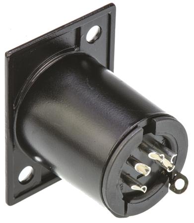 AC5FPZB Amphenol 5 Way Panel Mount XLR Connector, Female, Tin